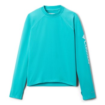 Columbia Sandy Shores Long Sleeve Sunguard, Sudaderas Turquesa Claro Para Niño | 289561-QTL